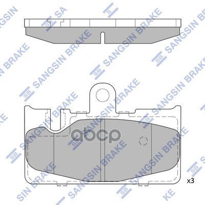 Колодки задние LEXUS LS430 00-06 SP1772 Sangsin brake арт. SP1772