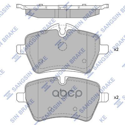 Колодки передние MINI (R55-R60) SP1799 Sangsin brake арт. SP1799