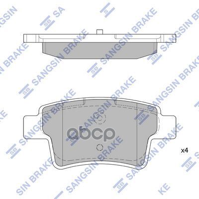 Колодки тормозные дисковые задние Серия:HI-Q PEUGEOT 408 Sangsin brake арт. SP1831