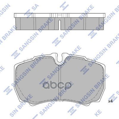 Колодки задние IVECO DAILY III-VI SP1843 Sangsin brake арт. SP1843