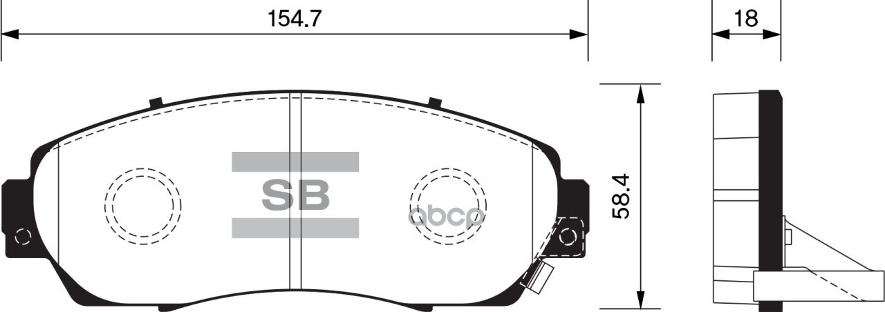 Колодки передние HONDA CR-V IV 2012- SP2115 Sangsin brake арт. SP2115