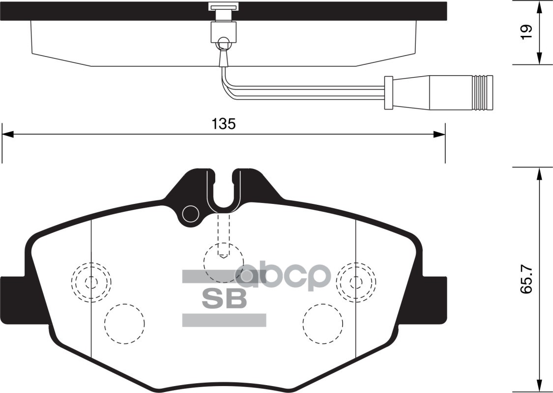 Колодки передние MERCEDES W211 SP2194 Sangsin brake арт. SP2194