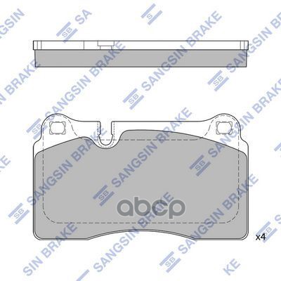 Колодки передние VW TOUAREG (7L/7P) SP2231 Sangsin brake арт. SP2231