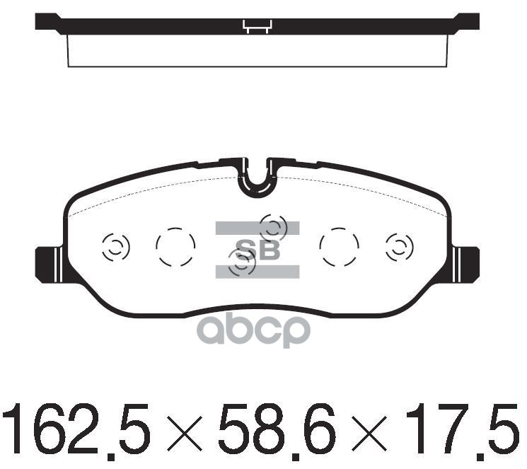 Колодки тормозные дисковые Land Rover Discovery/Range Rover 4.4i V8/2.7TD V6 04 SP2236 Sangsin brake арт. SP2236