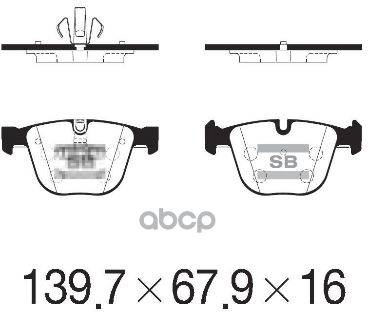Колодки задние MINI (R56-R59) SP2246 Sangsin brake арт. SP2246