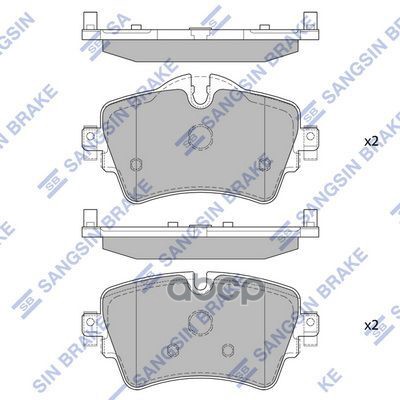 Колодки дисковые передние BMW 2 F45/F43, MINI Clubman 13 SP4005 Sangsin brake арт. SP4005