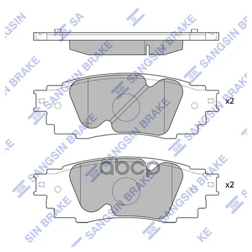 Колодки тормозные дисковые Lexus RX 450 15 SP4091 Sangsin brake арт. SP4091