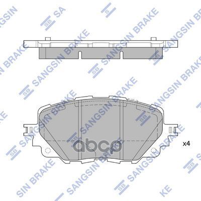 Тормозная колодка SP4101 Sangsin brake арт. SP4101