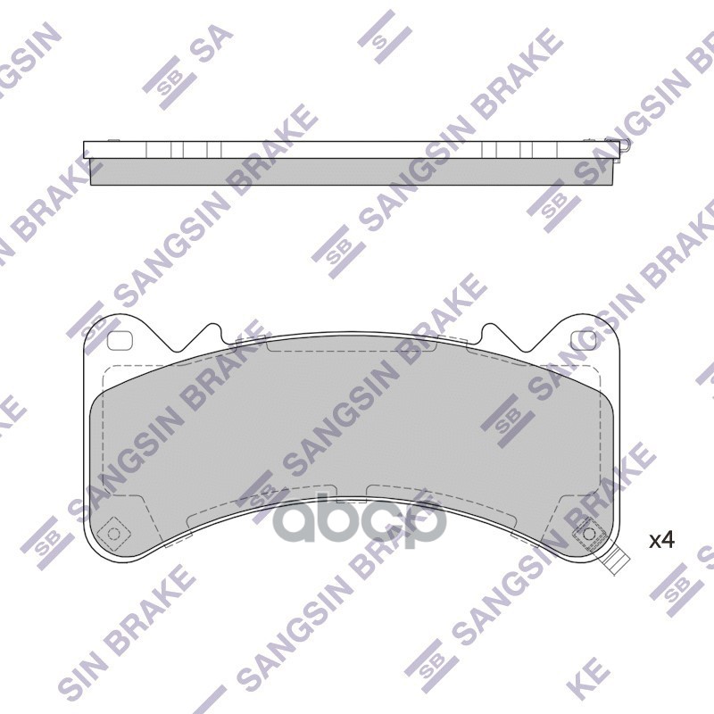 Колодки торм.дисковые Hi-Q CADILLAC ESCALADE 16 (D1910) Sangsin brake арт. sp4115