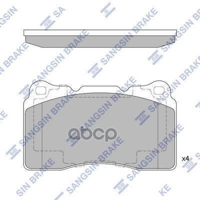 Колодки торм.дисковые Hi-Q VOLVO V70 II 03-07 (D1016) Sangsin brake арт. sp4145a