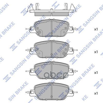 Колодки торм.дисковые Hi-Q HONDA CR-V 17- (D2037) R Sangsin brake арт. sp4177