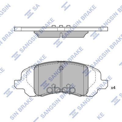 Тормозная колодка SP4276 Sangsin brake арт. SP4276