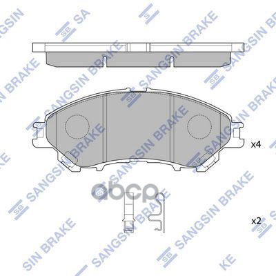 Колодки передние MITSUBISHI XPANDER 2018- SP4360 Sangsin brake арт. SP4360