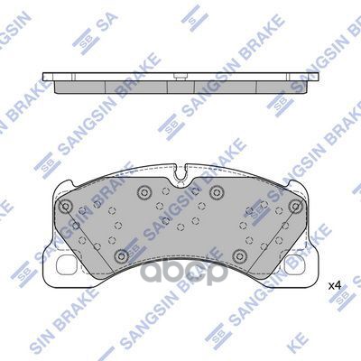 Колодки тормозные передние SP4407 SP4407 Sangsin brake арт. SP4407