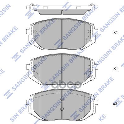 Колодки передние SP4479 Sangsin brake арт. SP4479