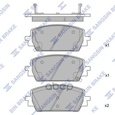 Тормозная колодка SP4513 Sangsin brake арт. SP4513