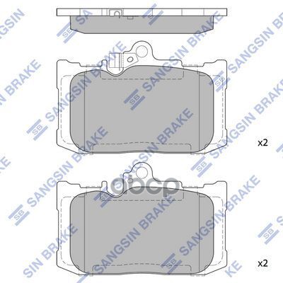Тормозная колодка SP4552 Sangsin brake арт. SP4552