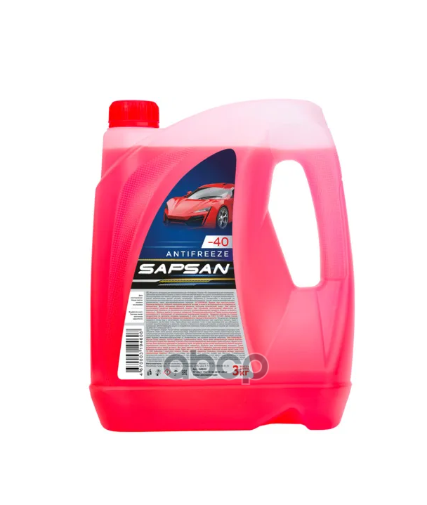 Антифриз Red Юг (3 Кг) (Кр.кш) Sapsan 60022 Sapsan арт. 60022