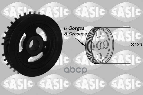 Шкив коленвала FORD Fiesta VI  Galaxy  Mondeo  S-Max Sasic арт. 2156040