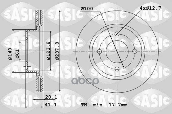 Диск тормозной Renault Sasic арт. 4004255j