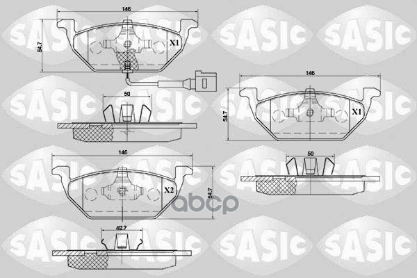 Колодки тормозные дисковые (комплект) VAG Sasic арт. 6216002
