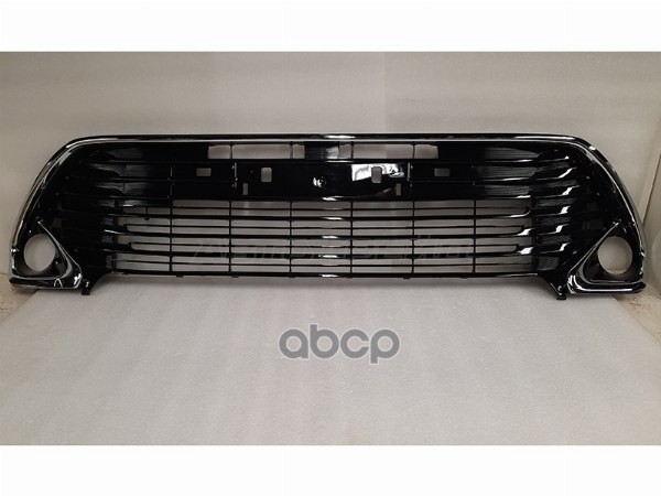 Решетка в бампер TOYOTA CAMRY 14-17 с хром молдингом ПОД Российский ГОС. НОМЕР (уценка на 10%) Sat арт. D10-ST-TYL6-000G-D0-U003