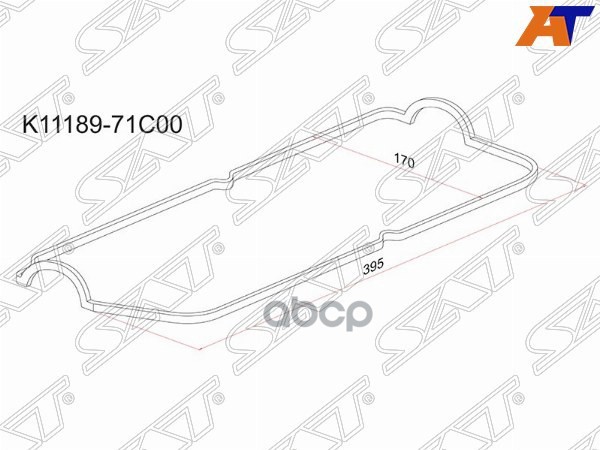 Прокладка клапанной крышки SZ G16A 16V Sat арт. K11189-71C00