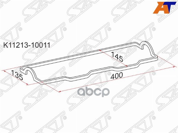 Прокладка клапанной крышки Toyota Corolla (E90,E100,E110) 83-02 / Crown 91-99 1E;1EL;2E;2EE;2EL;3E;3 Sat арт. K11213-10011