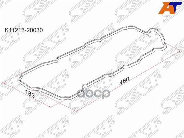 Прокладка клапанной крышки TOYOTA HARRIER,KLUGER 1MZFE 98- правая Sat арт. K11213-20030