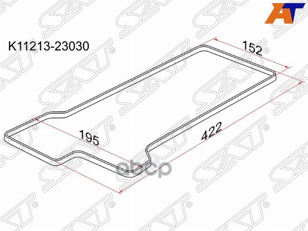 Прокладка клапанной крышки TY 2SZ-FE 02- SCP13/SCP90/SCP100 Sat арт. K11213-23030