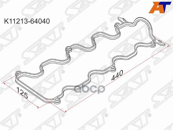 Прокладка клапанной крышки Toyota Camry Japan 82-94 / Corolla 82-92 1C;2C;2CT Sat арт. K11213-64040
