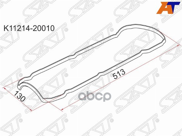 Прокладка клапанной крышки TY 1MZ/2MZ-FE, LH Sat арт. K11214-20010