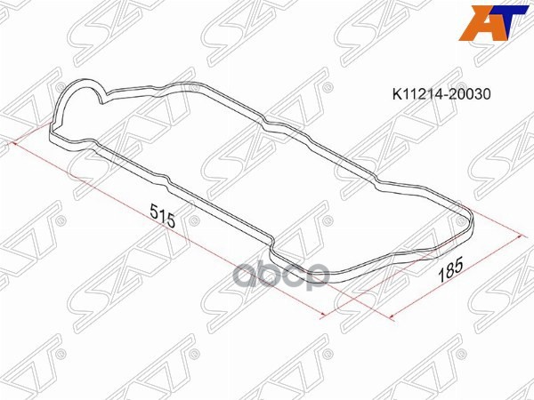 Прокладка клапанной крышки TOYOTA HARRIER,KLUGER 1MZFE 98- левая Sat арт. K11214-20030