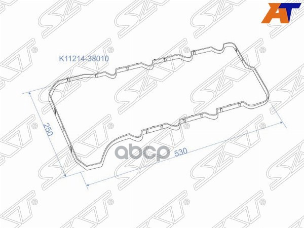 Прокладка клапанной крышки LEXUS LX570 07-  3URFE №2 Sat арт. K11214-38010