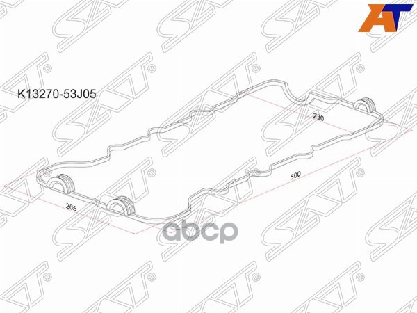 Прокладка клапанной крышки NS SR16/SR18/SR20 -96 Sat арт. K13270-53J05