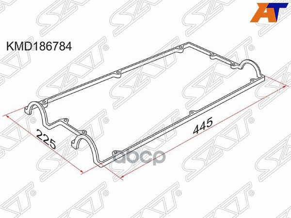 Прокладка клапанной крышки MMC 4G63 DOHC 91- Sat арт. KMD186784