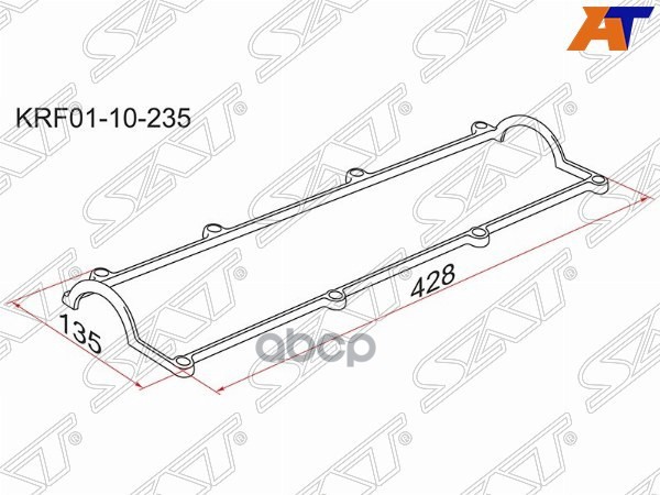 Прокладка клапанной крышки MZ R2, RF Sat арт. KRF01-10-235