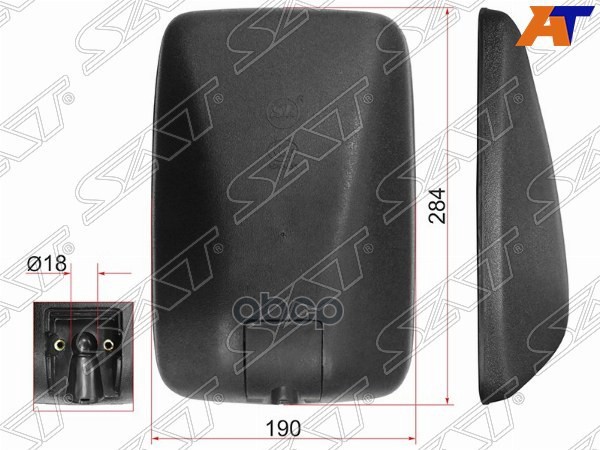 Зеркало (MITSUBISHI CANTER (284x190 SR800)) Sat арт. SL-1657