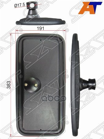 Зеркало (Isuzu Cxz Series (383X191mm Sr1800)) Sat арт. SL-1698