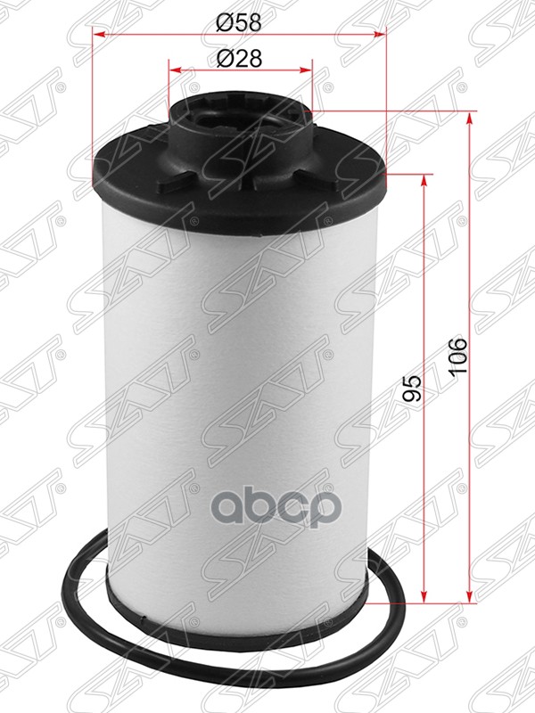 Фильтр АКПП Audi A3 03-19 / Q3 11-19 Sat арт. ST-02E305051C