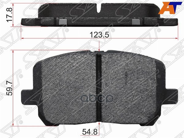 Колодки тормозные (Спереди) Toyota Ipsum (ACM20) 01-09 / Noah 01-07 Sat арт. ST-04465-44050