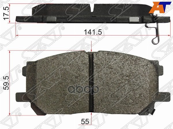 Колодки тормозные (Спереди) Lexus RX 03-09 / Toyota Harrier 03-13 Sat арт. ST-04465-48080
