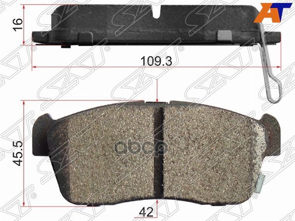 Колодки тормозные (Спереди) Toyota Passo 04-23 / Daihatsu Boon 04-10 Sat арт. ST-04465-B1010