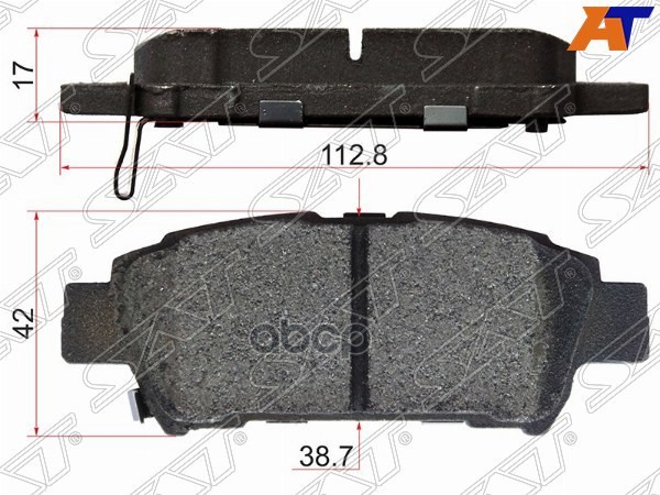 Колодки тормозные (Сзади) Toyota Ipsum (ACM20) 01-09 / Noah 07-13 Sat арт. ST-04466-44010