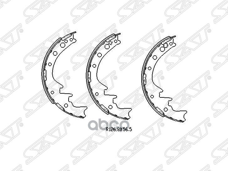 Колодки тормозные барабанные Toyota Hiace 82-98 / Hilux Pick Up 83-97 Sat арт. ST-04495-35180