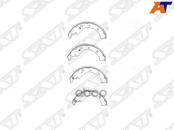 Колодки тормозные барабанные Toyota Allion (T240) 01-07 / Premio 01-07 Sat арт. ST-04495-52030