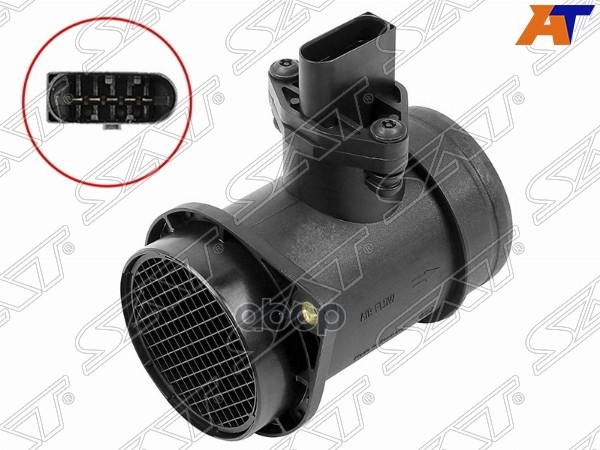Датчик расхода воздуха Audi A6 01-05 / Volkswagen Passat 00-05 Sat арт. ST-06A 906 461 NX