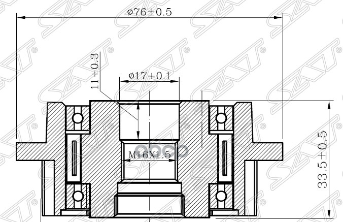 Шкив генератора VW MULTIVAN/TOUAREG/TRANSPORTER 2,5D 04- Sat арт. ST-070903201C