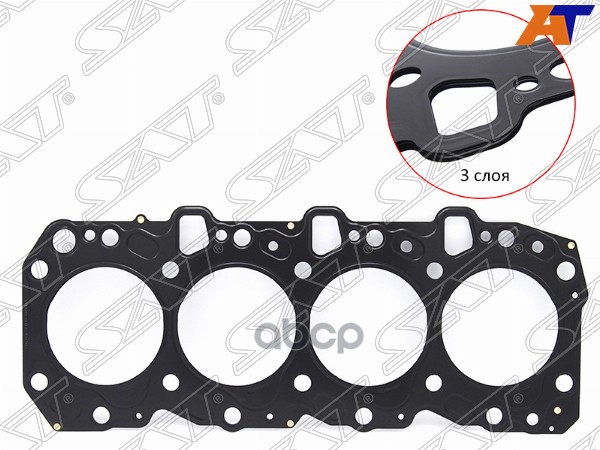 Прокладка ГБЦ TOYOTA 4RUNNER/HIACE/HILUX/SURF/LAND CRUISER 1KZ-TE 93- (MARK 1) (металл) Sat арт. ST-11115-67050-01-S