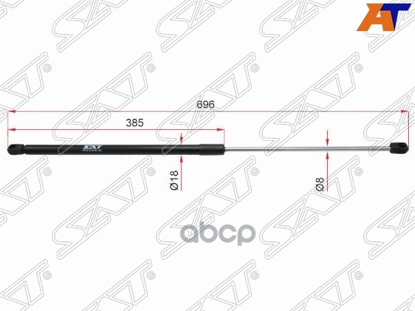 Амортизатор капота Mercedes-Benz E-Class 02-09 / CLS-Class 04-10 (Справа=Слева) Sat арт. ST-118-0004